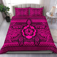 Hawaiian Turtle Polyensian Tribal Bedding Set Pink - Polynesian Pride
