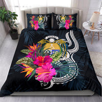 Polynesian Bedding Set - Nauru Duvet Cover Set Tropical Flowers - Polynesian Pride