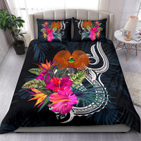 Polynesian Bedding Set - Papua New Guinea Duvet Cover Set Tropical Flowers - Polynesian Pride