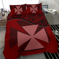 Polynesian Duvet Cover Set - Wallis and Futuna Bedding Set Red - Polynesian Pride