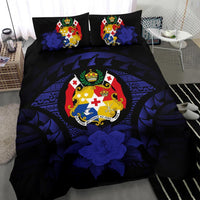Polynesian Duvet Cover Set - Tonga Bedding Set Dark Blue - Polynesian Pride
