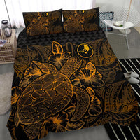 Polynesian Bedding Set - Yap Duvet Cover Set Gold Color front - Polynesian Pride