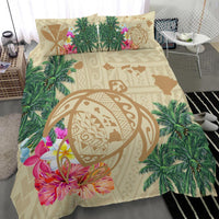 Hawaii Kanaka Maoli Polynesian Flowers Turtle Bedding Set - Polynesian Pride