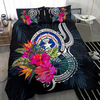 Polynesian Bedding Set - Northern Mariana Islands Duvet Cover Set Tropical Flowers - Polynesian Pride