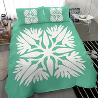 Hawaiian Bedding Set Royal Pattern - Seafoarm - A3 Style - Polynesian Pride