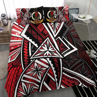 Vanuatu Bedding Set - Tribal Flower Special Pattern Red Color - Polynesian Pride