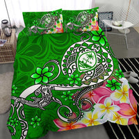 Guam Bedding Set - Turtle Plumeria (Green) - Polynesian Pride