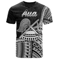 American Samoa T Shirt Aua Polynesian Patterns Unisex Black - Polynesian Pride