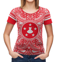 Austral Islands T Shirt Austral Islands Coat of Arms Polynesian Flag Color - Polynesian Pride