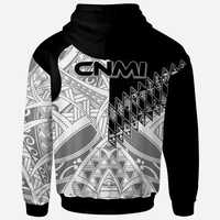 Northern Mariana Islands Zip Hoodie Symmetry Style - Polynesian Pride