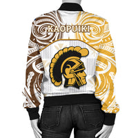 (KAOPUIKI) Kanaka Mililani High School Bomber Jacket Demodern LT13 - Polynesian Pride