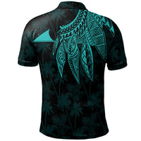 Tokelau Polynesian Polo Polynesian Wings (Turquoise) - Polynesian Pride