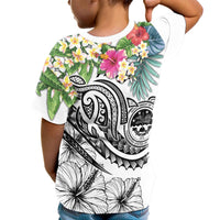 FSM Polynesian T Shirt Summer Plumeria (White) - Polynesian Pride