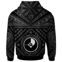 Yap Zip up Hoodie Yap Seal With Polynesian Tattoo Style - Polynesian Pride