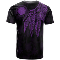 Northern Mariana Islands Polynesian Custom T Shirt Polynesian Wings Purple - Polynesian Pride