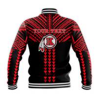 (Custom Personalised) Kahuku Passionate Baseball Jacket Hawaii High & Intermediate School LT13 - Polynesian Pride