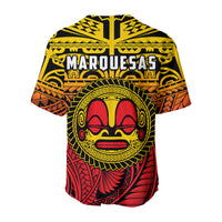 Marquesas Islands Baseball Jersey Mata Tiki Polynesian Pattern LT13 - Polynesian Pride