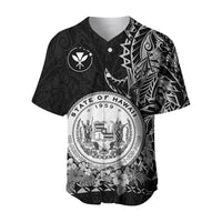 (Custom Personalised) Hawaiian Polynesian Baseball Jersey White Seal of Hawaii LT13 - Polynesian Pride