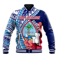 Guam Chamorro Baseball Jacket Happy Liberation Day Latte Stone LT13 - Polynesian Pride