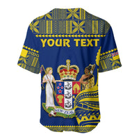 (Custom Personalised) Niue Baseball Jersey Hiapo Mix Polynesian Happy Constitution Day LT14 - Polynesian Pride