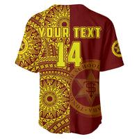 (Custom Text And Number) Tonga High School Baseball Jersey Class Of Year Tongan Ngatu Pattern LT14 - Polynesian Pride
