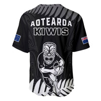 New Zealand Silver Fern Rugby Baseball Jersey NZ Kiwi Pacific Maori Sporty LT14 - Polynesian Pride