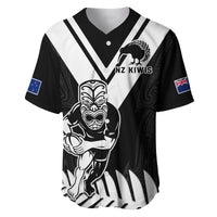 New Zealand Silver Fern Rugby Baseball Jersey NZ Kiwi Pacific Maori Sporty LT14 Black - Polynesian Pride