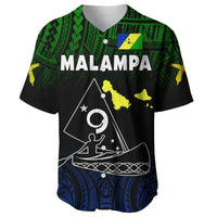 Malampa Province Baseball Jersey Native Canoe Mix Vanuatu Pig Tusk Black Version LT14 - Polynesian Pride