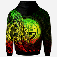 Federated States of Micronesia Zip Hoodie Custom Polynesian Pattern Style Raggae Color - Polynesian Pride