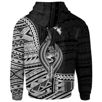 Guam Zip Hoodie Mongmong Toto Maite Seal of Guam Polynesian Patterns - Polynesian Pride