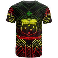 Samoa T Shirt Samoan Seal Tribal Reggae Color Patterns - Polynesian Pride