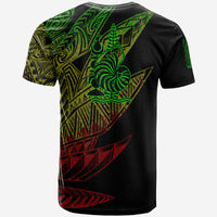 New Caledonia Islands T Shirt Legends Are Born In Reggae Color - Polynesian Pride
