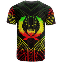 Pohnpei State T Shirt Pohnpei State Seal Tribal Reggae Color Patterns - Polynesian Pride