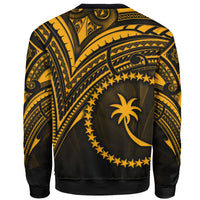 Chuuk State Sweatshirt - Cross Style Gold Color - Polynesian Pride