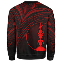 New Caledonia Sweatshirt - Cross Style Red Color - Polynesian Pride