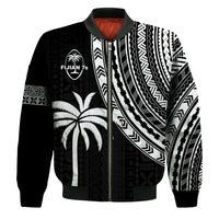 (Custom Text and Number) Fiji Rugby Sevens Bomber Jacket Fijian 7s Tapa Polynesian LT13 - Polynesian Pride