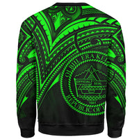 Palau Sweatshirt - Cross Style Green Color - Polynesian Pride