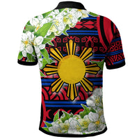 Philippines Polo Shirt Jasmine Flower Style - Polynesian Pride