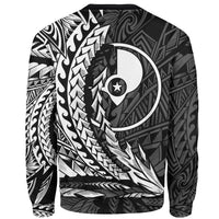 Yap Sweatshirt - Wings Style White Color - Polynesian Pride