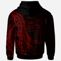Tokelau Hoodie Polynesian Pattern Style Red Color - Polynesian Pride