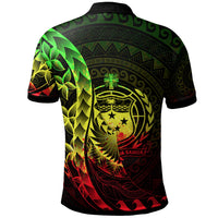 Samoa Polo Shirt Polynesian Pattern Style Reggae Color - Polynesian Pride