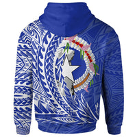 Northern Mariana Islands Zip Hoodie Pagan Wings Style - Polynesian Pride