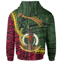 Vanuatu Hoodie Seal of Vanuatu Polynesian Patterns - Polynesian Pride