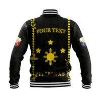 (Custom Personalised) Philippines Baseball Jacket Pechera With Side Barong Patterns LT9 - Polynesian Pride