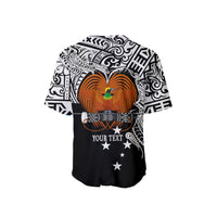 (Custom Personalised) Papua New Guinea Baseball Jersey Bird Of Paradise White Color LT6 - Polynesian Pride