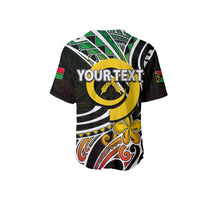 (Custom Personalised) Vanuatu Baseball Jersey Tribal Tattoo No.1 LT6 - Polynesian Pride