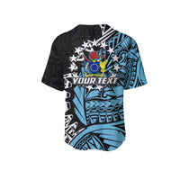 (Custom Personalised)Cook Islands Baseball Jersey Mauke Polynesian Style LT6 - Polynesian Pride