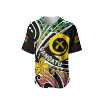 (Custom Personalised) Vanuatu Baseball Jersey Tribal Tattoo No.1 LT6 - Polynesian Pride