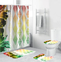 Tonga Bathroom Set Diamond Style Mix Hibiscus - Reggae LT7 Reggae - Polynesian Pride
