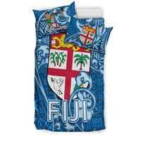 Fiji Bedding Set Tapa Patterns Blue Style LT6 - Polynesian Pride